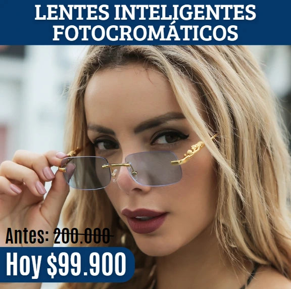 LENTES INTELIGENTES FOTOCROMÁTICOS 😎 Protección contra la luz azul y rayos UV